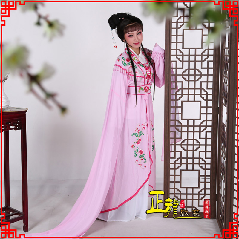 类乌齐花旦黄梅戏服古装戏服水袖戏剧假云肩长披